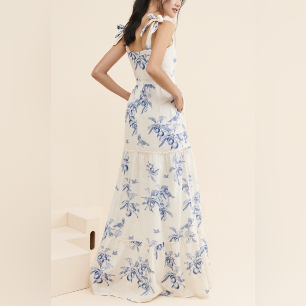 EUC Agua Bendita x Anthropologie Toile print maxi dress - Picture 2 of 14